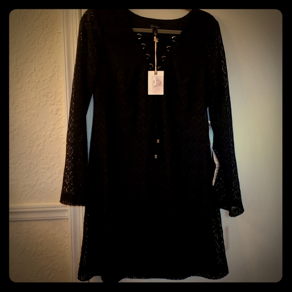 Jessica Simpson Black Lace Dress